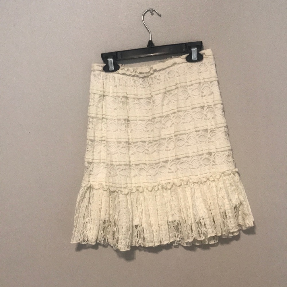 White skirt